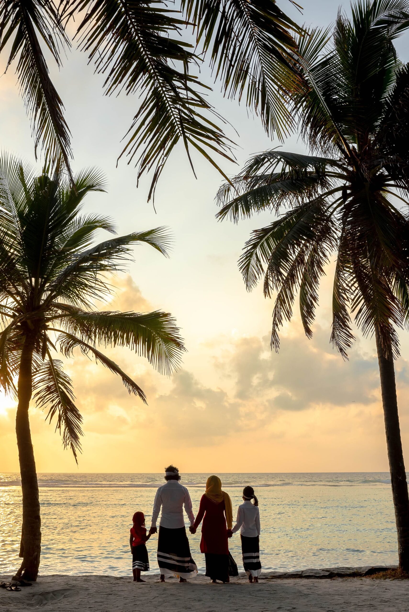 Family expedition in the Maldives